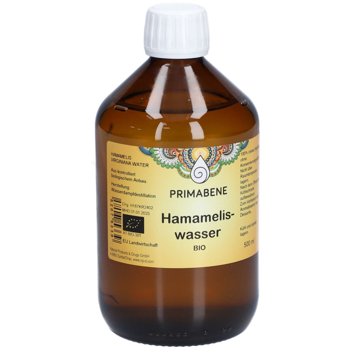 PRIMABENE eau de hamamélis BIO (500 ml)