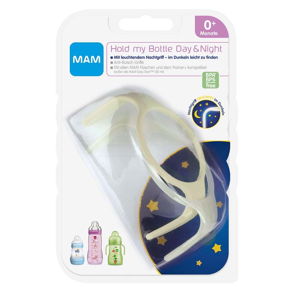 MAM Hold my Bottle poignées Day & Night uni (2 pièces)
