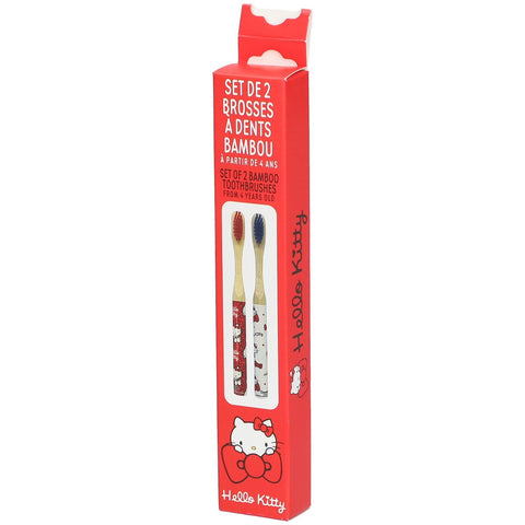 Hello Kitty brosse à dents bambou Take Care (2 pièces)