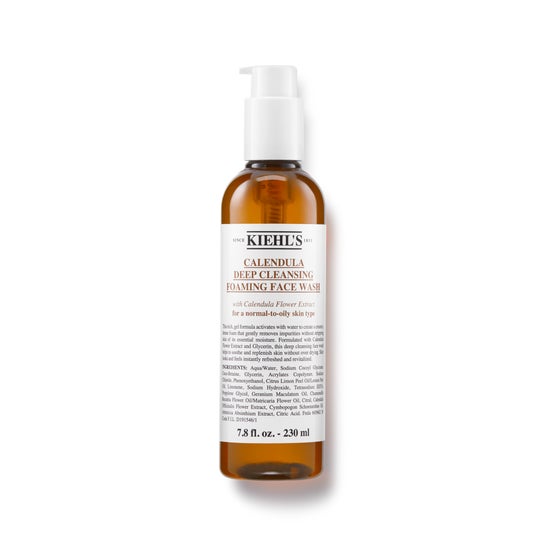 Kiehl's Calendula gel moussant nettoyant profond pour le visage (230 ml)