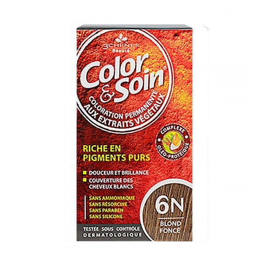 Les 3 chenes Color & Soin Kit Coloration Permanente 6N Blond Foncé