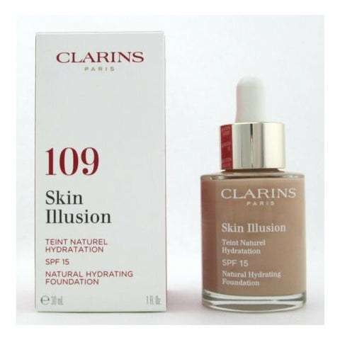 Clarins Skin Illusion Naturaler Feuchtigkeits-Teint SPF15 109 Wheat 30ml