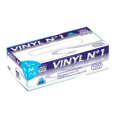 Mediven Medistock Vinylhandschuhe ungepudert M 7/8 (100 Stück)
