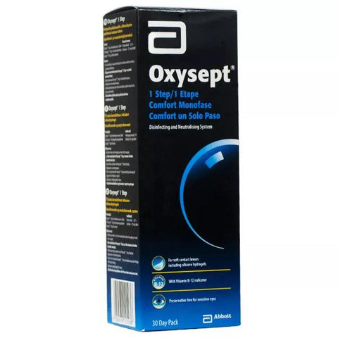 Abbott Oxysept 1 Etape Solution de Décontamination et Neutralisation Lentilles Souples Pack 30 jours
