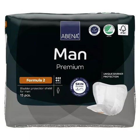 Abena Frantex Man Formula Premium Schutz für Männer Größe 2 – 15 Stück – 8er-Pack