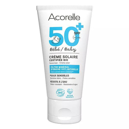 Acorelle Crème solaire bébé bio SPF50+ (50 ml)