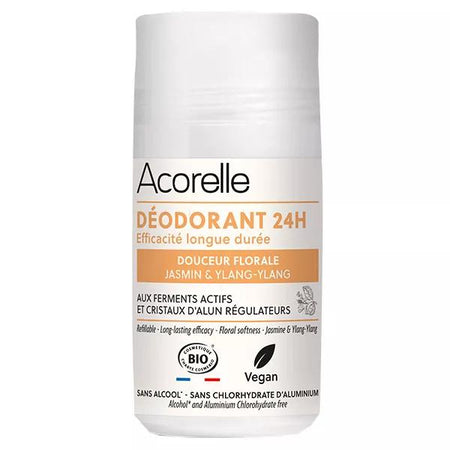 Acorelle Déodorant roll-on 24h douceur florale 50 ml