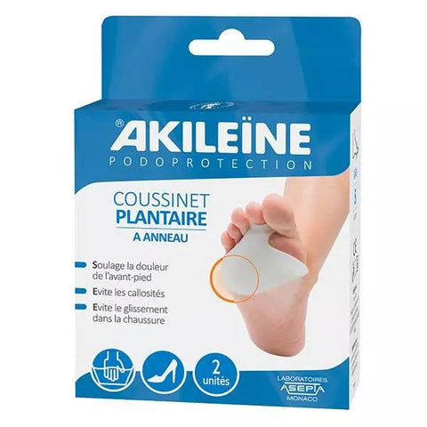 Akileine Plantarpolster mit Ring, 2 Stück