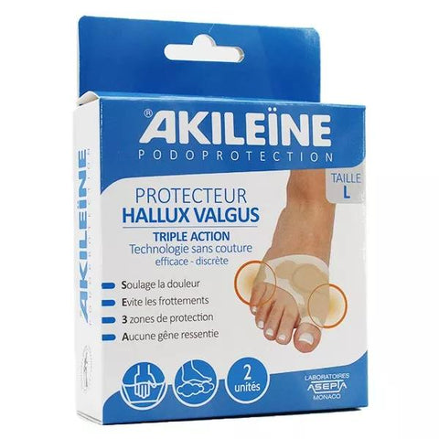 Akileïne Podoprotection Hallux Valgus Schutz dreifach wirkend Größe L