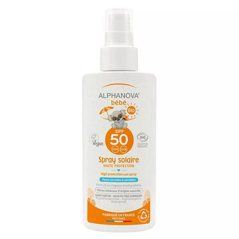 Alphanova Sun Bébé Spray Bio SPF50 (125 ml)