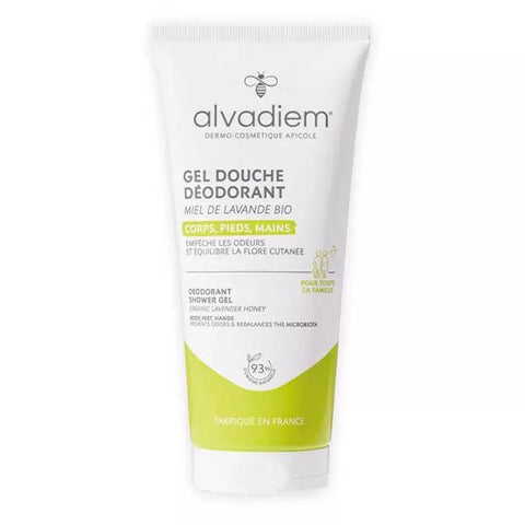 Alvadiem Fußpflege Deodorant-Reinigungsgel Füße, Körper und Achselhöhlen 200ml