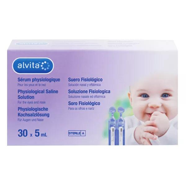 Alvita Sérum Physiologique 30 fioles x 5ml