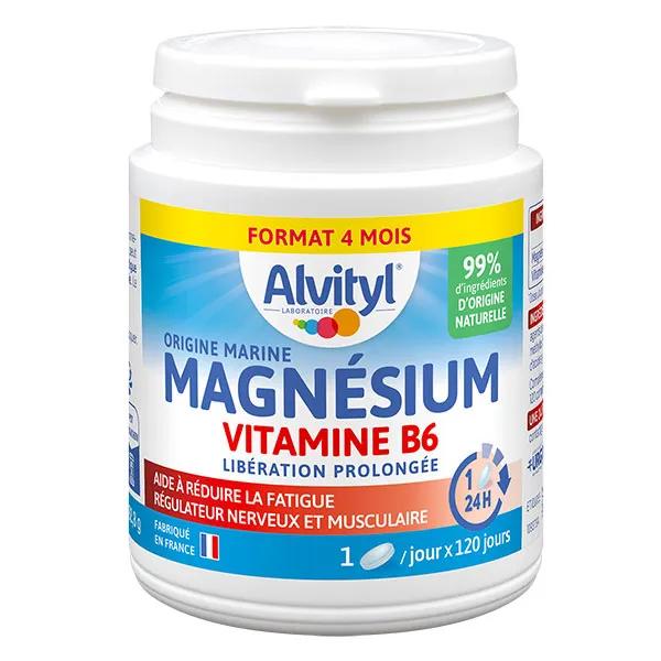 Alvityl Magnésium Vitamine B6 Libération prolongée dès 12 ans 120 comprimés