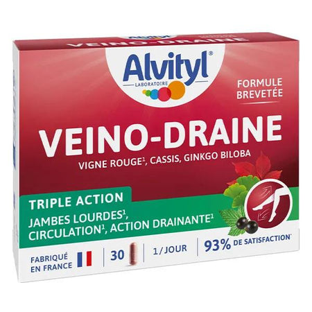 Alvityl Veino-Draine Circulation, jambes légères dès 12 ans 30 gélules