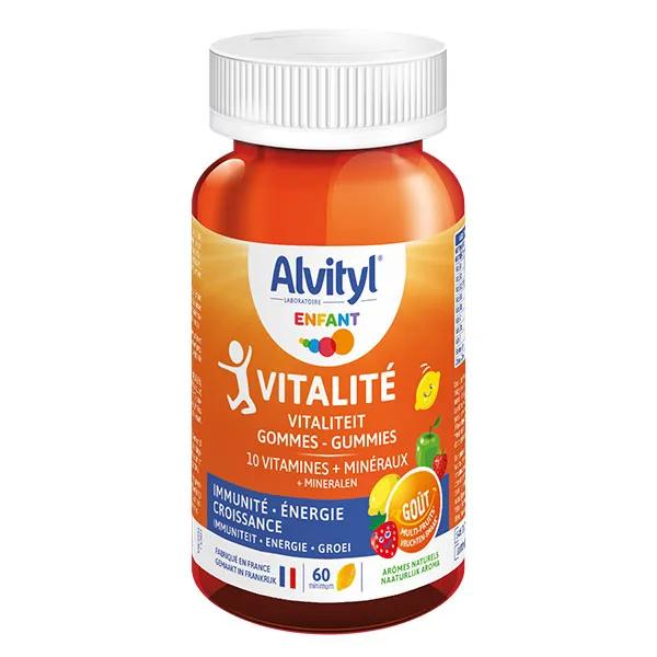 Alvityl Vitalité 10 vitamines & minéraux dès 4 ans 60 gummies