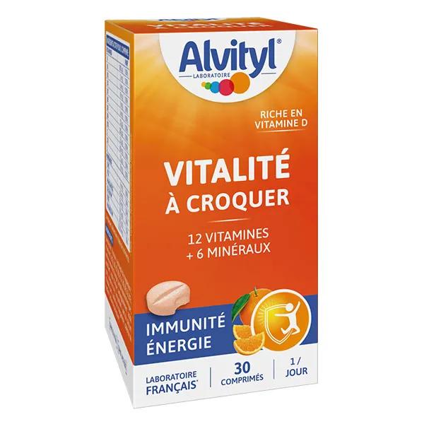 Alvityl Vitalité à croquer Adulte, goût orange - 30 comprimés