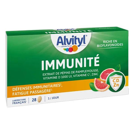 Alvityl immunité Vitamines D,C, Zinc dès 12 ans 28 comprimés