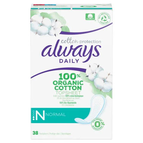 Always Dailies Slipeinlagen Cotton Protection Normal 38 Stück