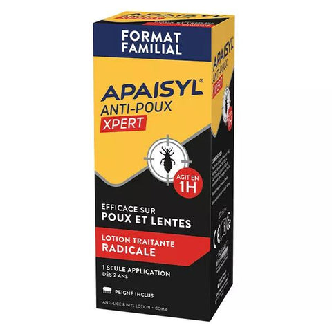 Apaisyl Xpert Läuse- und Nissenlotion 200ml + Kamm