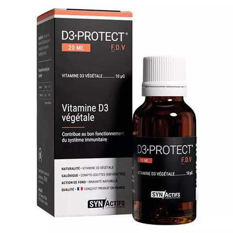 Aragan - Synactifs - D3 Protect - Immunität - Vitamin D3 - Flasche 20ml