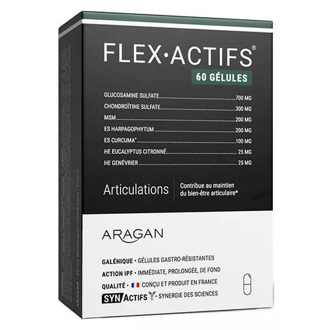 Aragan - Synactifs - Flexactifs® - Gelenkwohl - Glucosamin - 60 Kapseln -