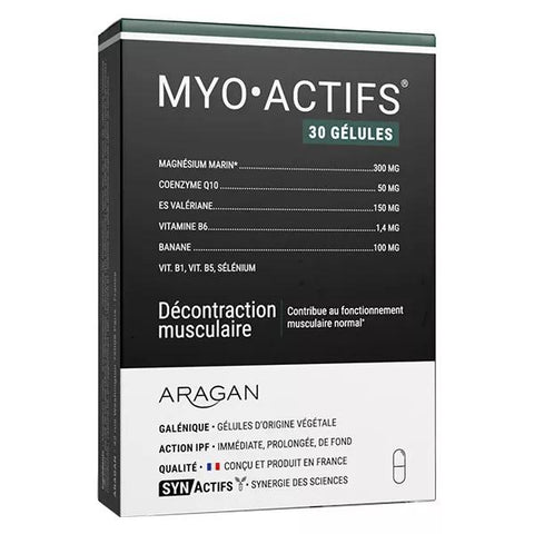 Aragan - Synactifs - Myoactifs® - Muskelentspannung - Magnesium - 30 Kapseln