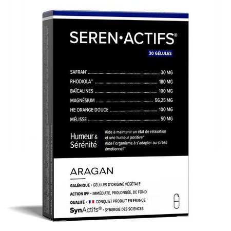 Aragan - Synactifs - Serenactifs® - Sérénité - Rhodiola - 30 gélules