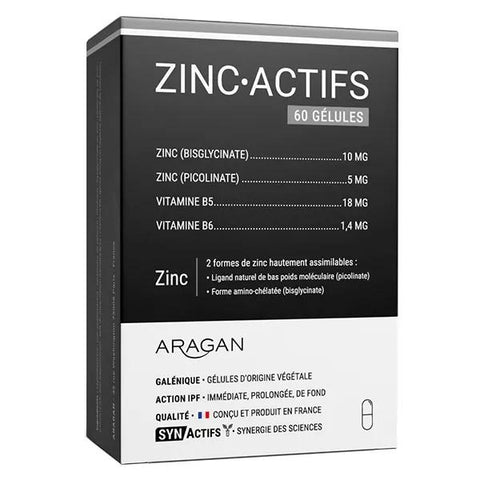 Aragan - Synactifs - Zincactifs® - Immunität & Haut - Zink - 60 Kapseln