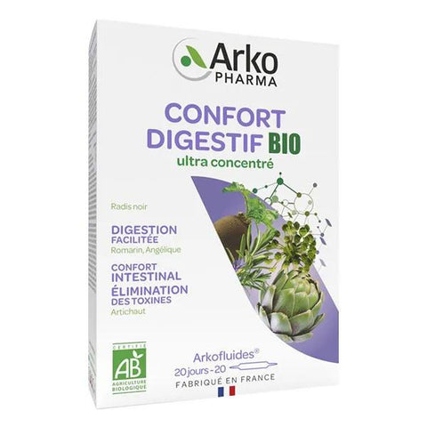 Arkopharma Arkofluides Confort Digestif Bio 20 ampoules