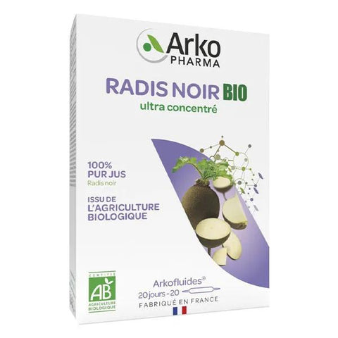 Arkopharma Arkofluides Radis Noir Bio 20 ampoules