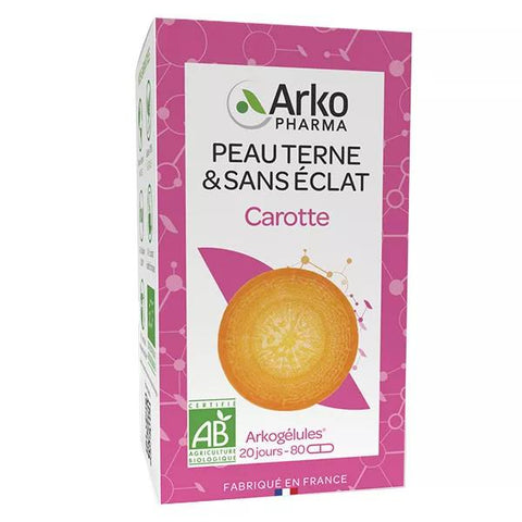 Arkopharma Arkogélules Dull & Lackluster Skin Organic Carrot 80 capsules