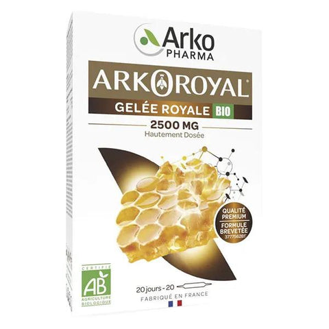 Arkopharma Arkoroyal Schatz der Bienenstock Königinnenfuttersaft 2500mg Bio 20 Ampullen