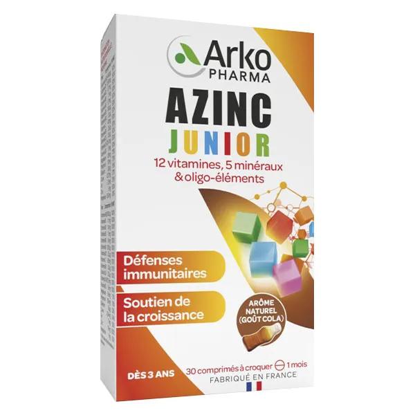 Arkopharma Azinc Vitalité Junior Goût Cola 30 comprimés