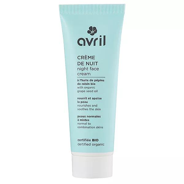 Avril Soin du Visage Crème de Nuit Pépins de Raisin Bio 50ml