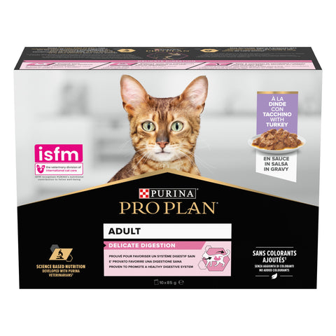 Purina Pro Plan Chat Adulte Digestion sensible Dinde (10x85 g)