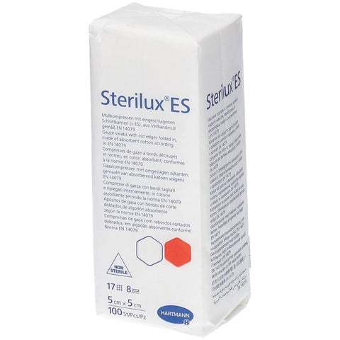 Hartmann Sterilux ES Compresse 8 Plis 5 x 5cm 418800 (100 pièces)