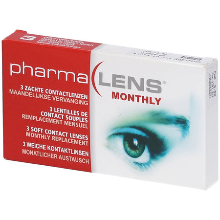 PharmaLens Lentilles (mois) (Dioptrie -3.50) — 3 pièces