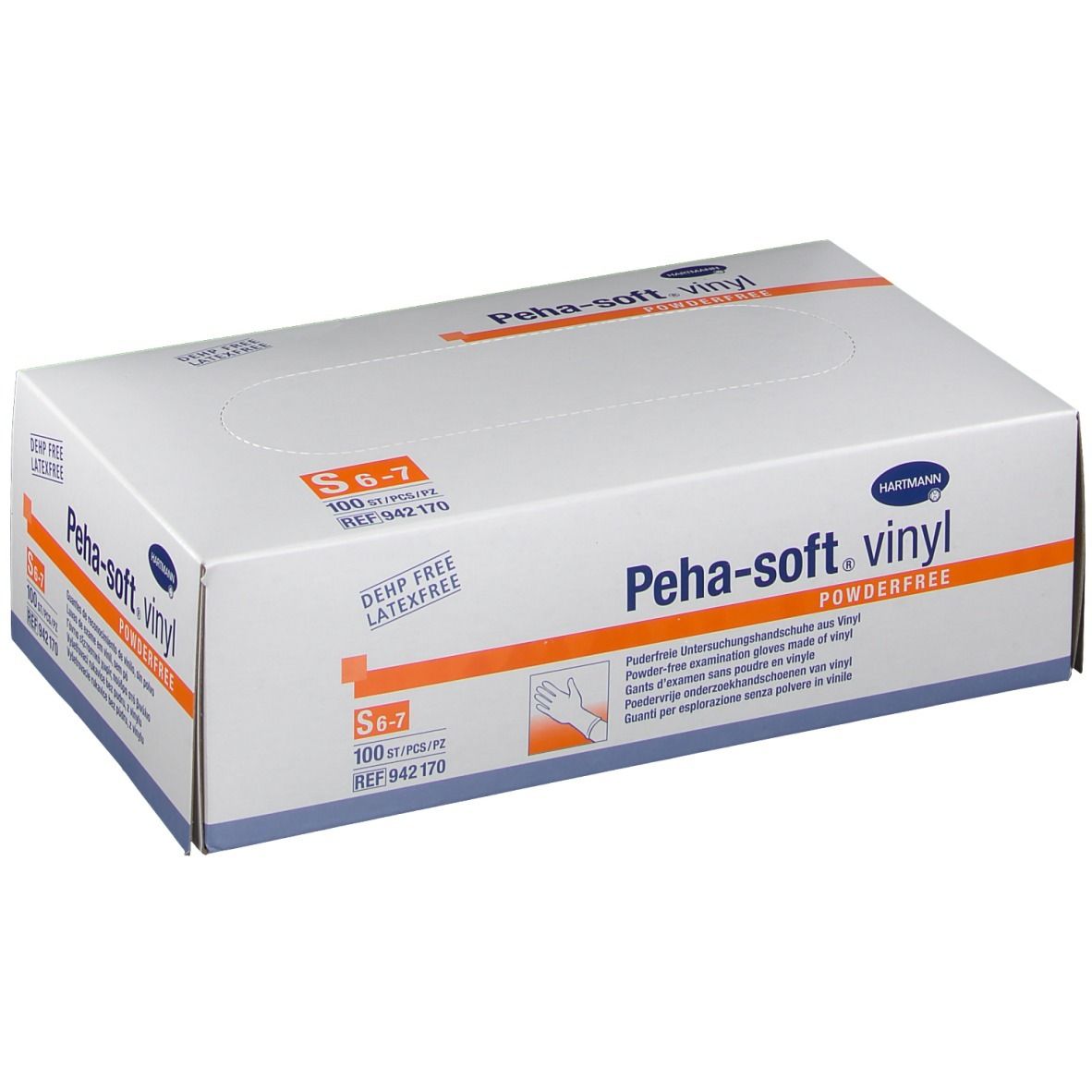 Hartmann Peha-Soft vinyle non poudré S (100 pièces)