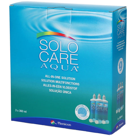 SOLOCARE AQUA® All-in-One Solution / solution multifonction — 3x360 ml
