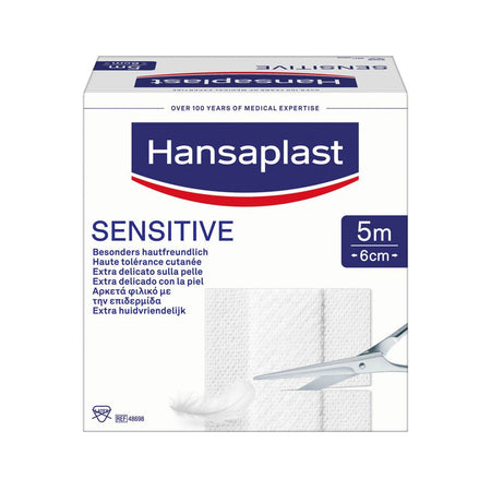 Hansaplast SENSITIVE pansement 5 m x 6 cm