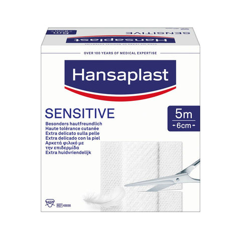 Hansaplast SENSITIVE Pflaster 5 m x 6 cm