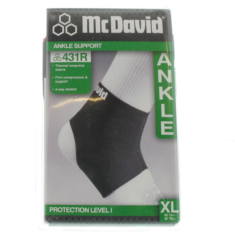 McDavid Soutien Cheville Noir Taille XL