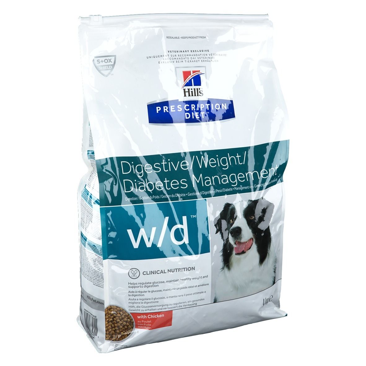Hill's Prescription Diet w/d Chien (4 kg)