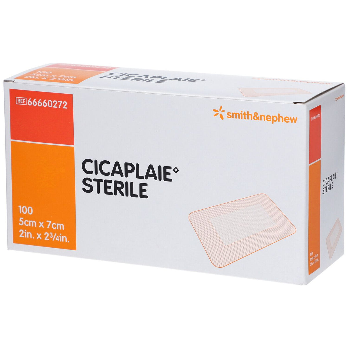 Cicaplaie pansement stérile 5 cm x 7 cm (100 pièces)