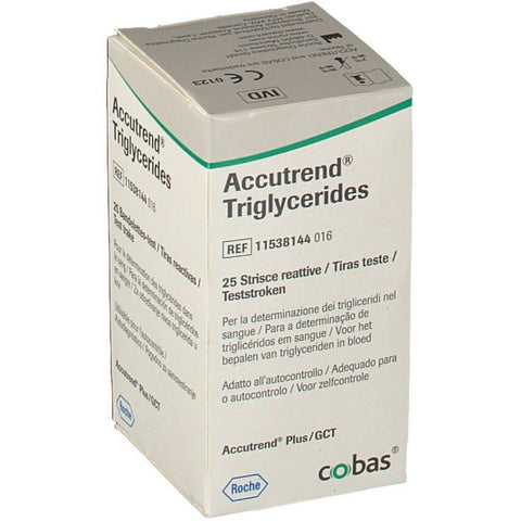 Accutrend Triglycerides bandelettes réactives (25 pièces)