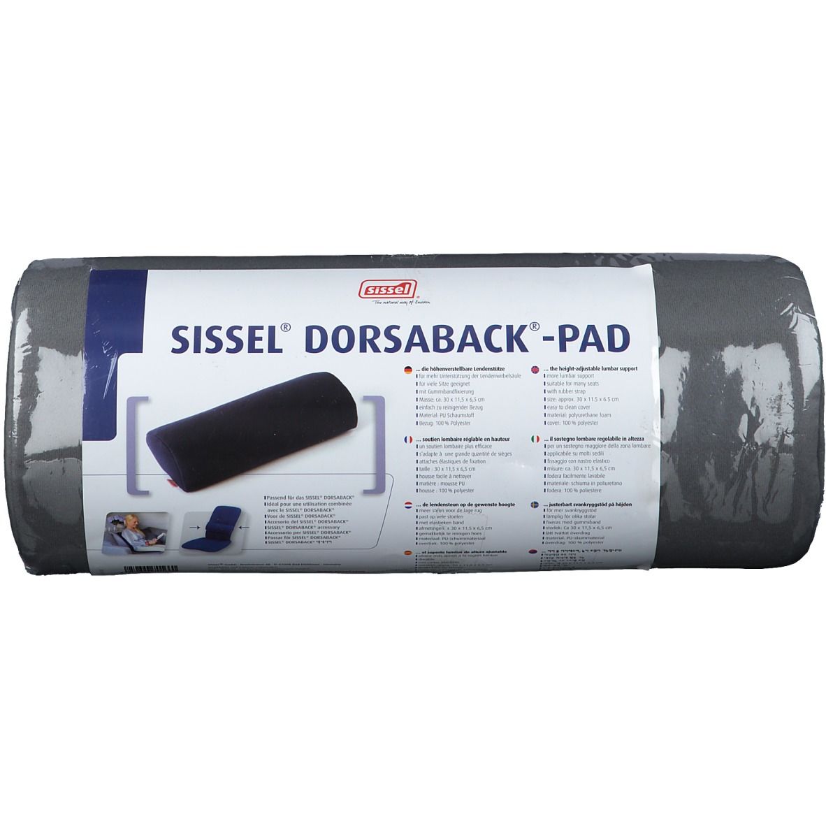 Sissel Pad Soutien Lombaire Pour Dorsaback Gris (1 pièce)