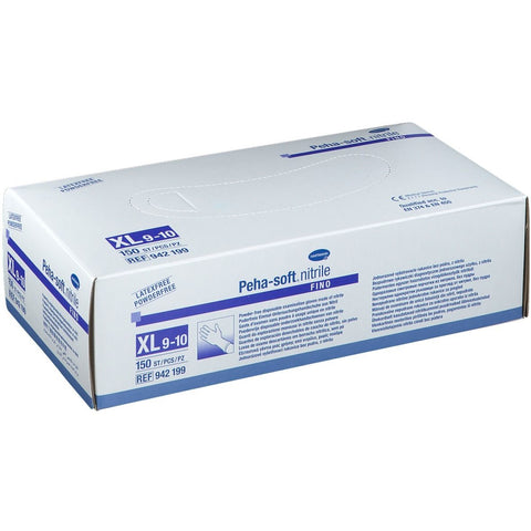 Peha-soft® Nitril-Untersuchungshandschuhe puderfrei unsteril Gr. M 7-8 (150 Stück)