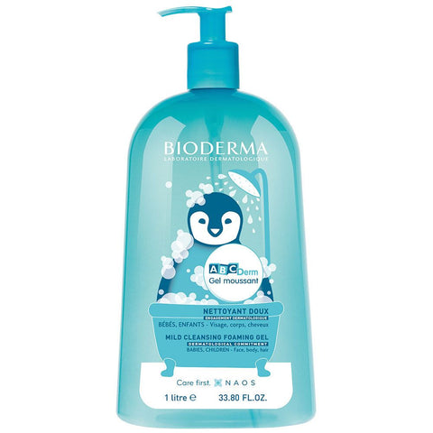 BIODERMA ABCDerm Gel Moussant Nettoyant Doux (1 l)