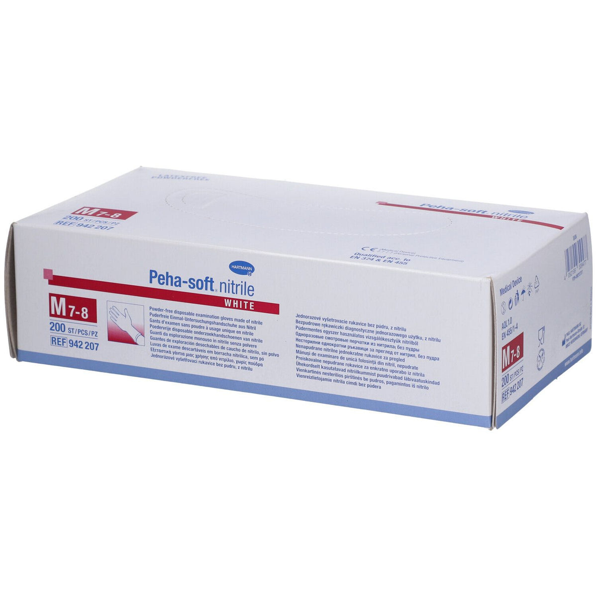Hartmann Peha-Soft Nitrile White M gants (200 pièces)