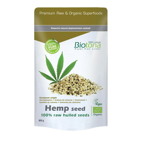 Biotona Bio Graines de Chanvres Décortiquées (300 g)